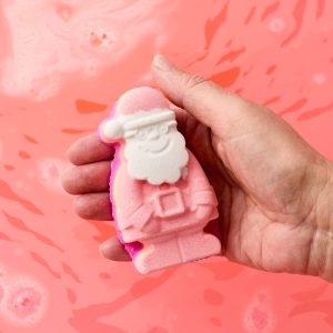 Magical Santa A full rainbow fireworks display