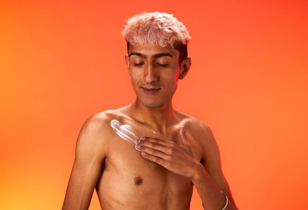 Karma Kream Grounding orange, patchouli, and pine for soft skin